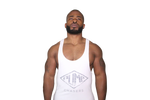 Tapered Waist Stringer: White (with Gray logo) ''Read The Description''