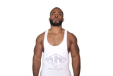 Tapered Waist Stringer: White (with Gray logo) ''Read The Description''